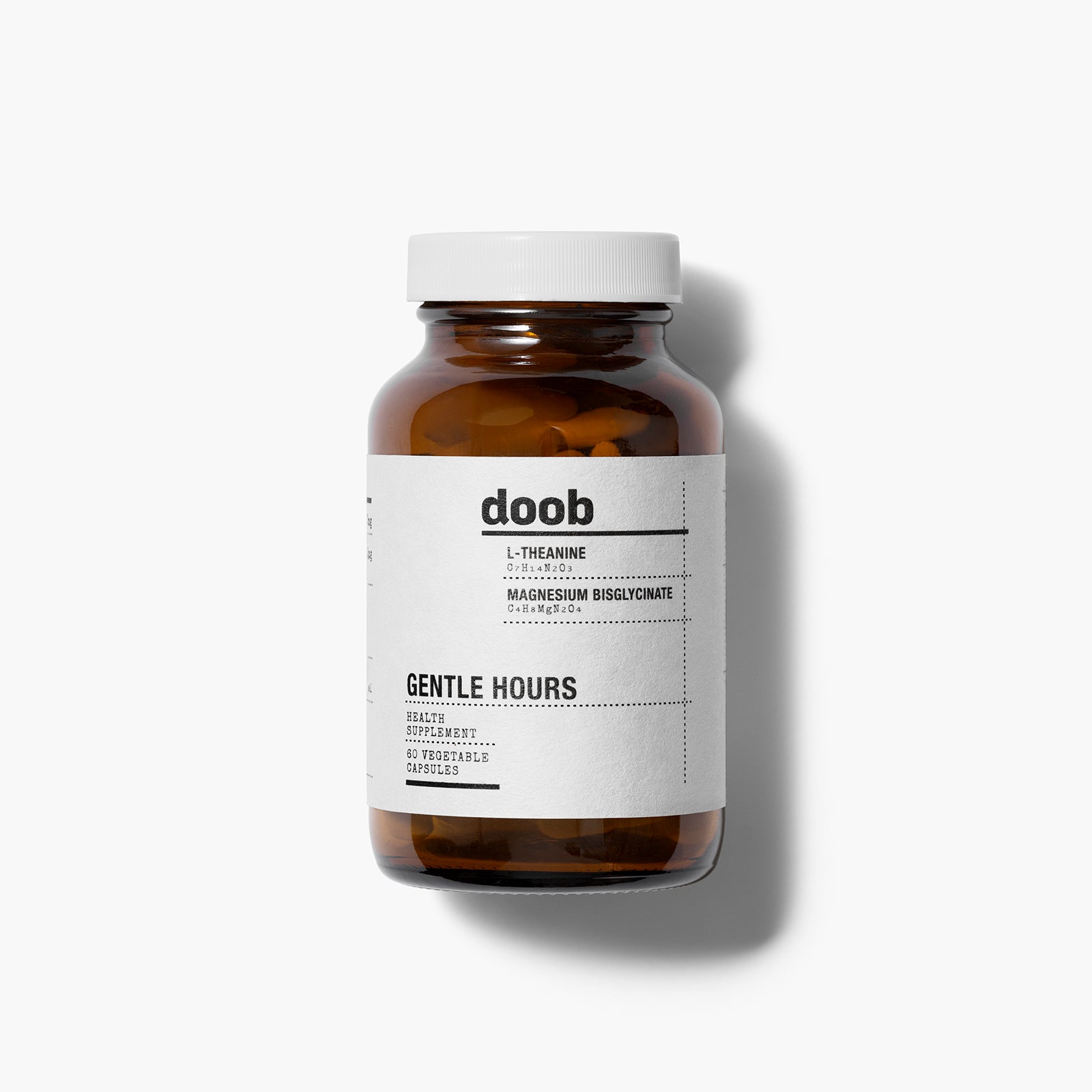 DOOB | Gentle Hours: L-Theanine 200mg + Magnesium 100mg | Calm & Stress Supplement