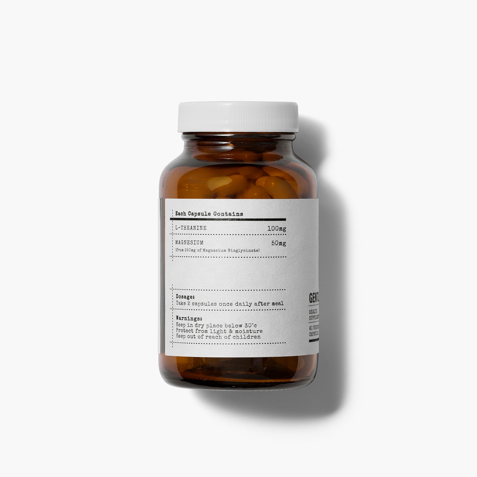 DOOB | Gentle Hours: L-Theanine 200mg + Magnesium 100mg | Calm & Stress Supplement